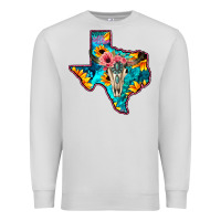 Dove Grey Western Sunflower, Rose, Gemstsone, Turquoise Bull Skull Premium Sweatshirt - Bettercallsaul