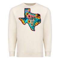 Sandshell Western Sunflower, Rose, Gemstsone, Turquoise Bull Skull Premium Sweatshirt - Bettercallsaul