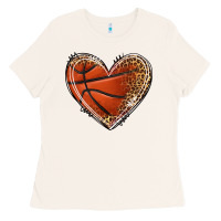 Bone basketball heart Ladies Tee - texasbilliewilder