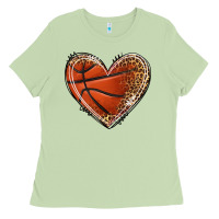 Matcha basketball heart Ladies Tee - texasbilliewilder