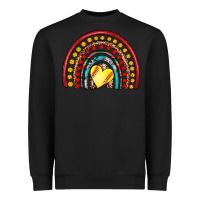 Black softball rainbow Heavyweight Sweatshirt - Artiststas