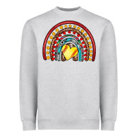Heather Grey softball rainbow Heavyweight Sweatshirt - Artiststas