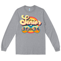 Heather Grey senior 2024 Long Sleeve Tee - JahusDesignShop