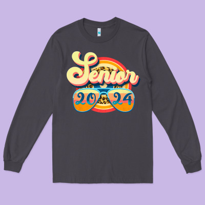 Senior 2024 Long Sleeve Tee Designed By Jahusdesignshop