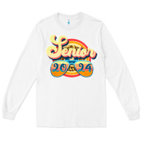 White senior 2024 Long Sleeve Tee - JahusDesignShop