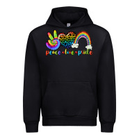 Black Peace love pride Urban Hoodie - CowGirlArtShop