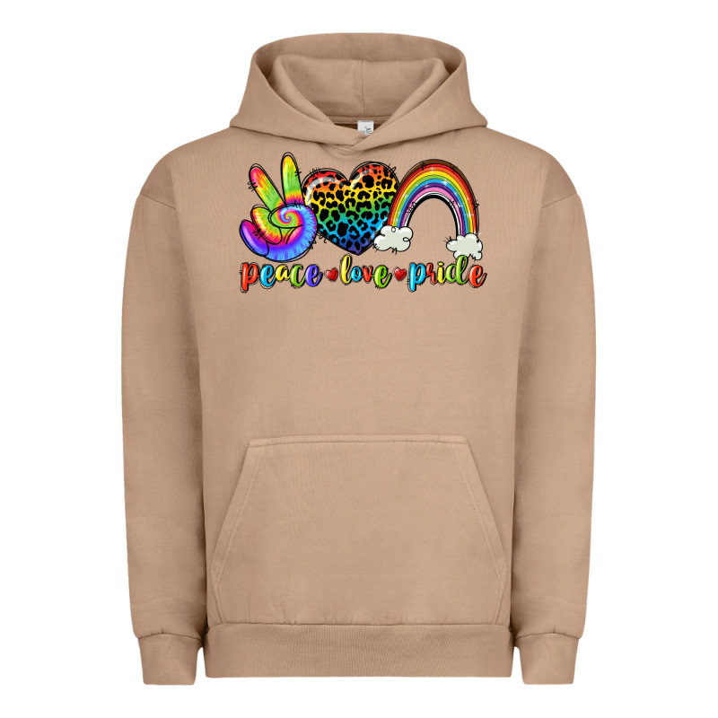 Peace Love Pride Urban Hoodie by CowGirlArtShop | Teevron