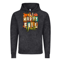 Vintage Black happy fall y'all Vintage Hoodie - Artiststas
