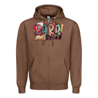 Chestnut para squad Zipper Hoodie - NancyCooperArtShop