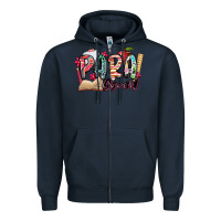 Navy para squad Zipper Hoodie - NancyCooperArtShop