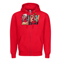 Red para squad Zipper Hoodie - NancyCooperArtShop