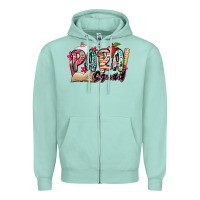 Seafoam para squad Zipper Hoodie - NancyCooperArtShop