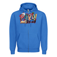 True Royal para squad Zipper Hoodie - NancyCooperArtShop