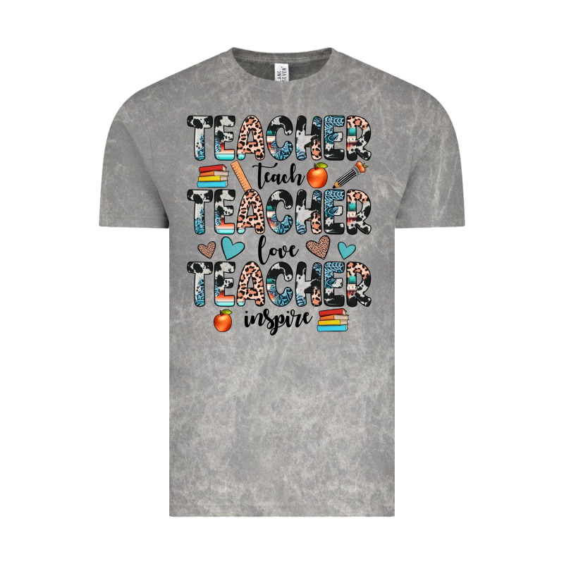 Teacher Teach Love Inspire Vintage Tee by JahusDesignShop | Teevron