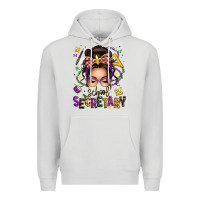 Dove Grey mardi gras school secretary caucasian messy bun Premium Hoodie - texasbilliewilder