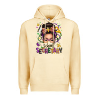 Pina Colada mardi gras school secretary caucasian messy bun Premium Hoodie - texasbilliewilder