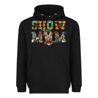 Black show mom brown calf Heavyweight Hoodie - BarkalooDesign