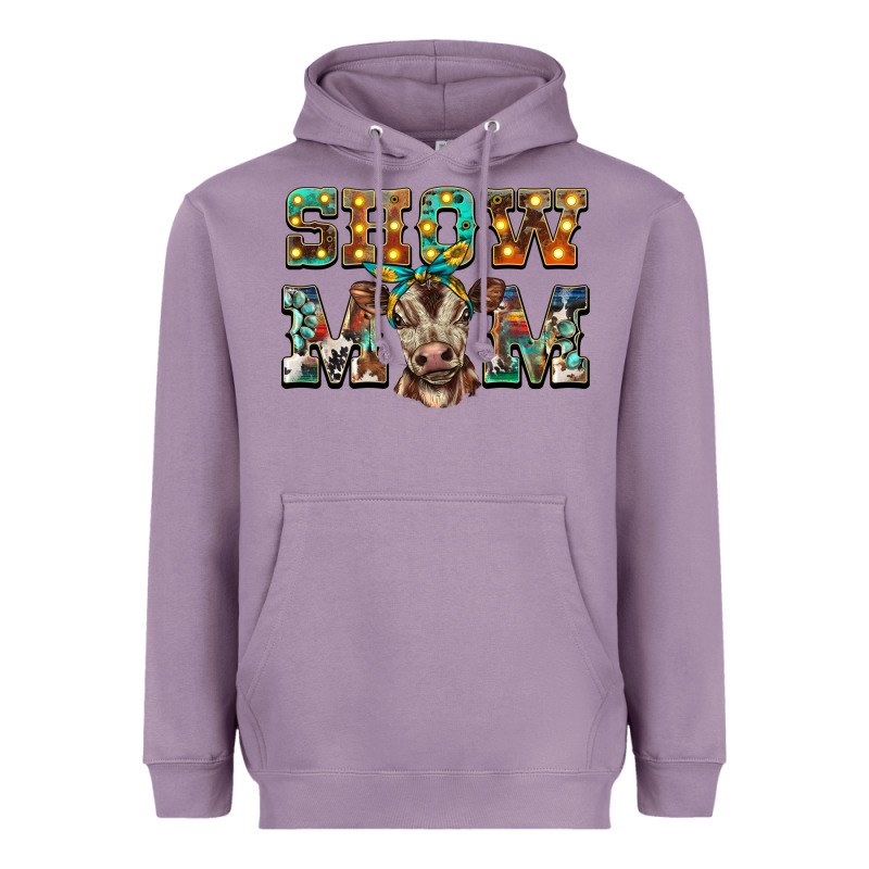 Show Mom Brown Calf Heavyweight Hoodie by BarkalooDesign | Teevron