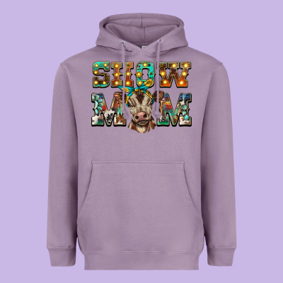 Show Mom Brown Calf Heavyweight Hoodie Designed By Barkaloodesign