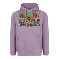 Lavender show mom brown calf Heavyweight Hoodie - BarkalooDesign