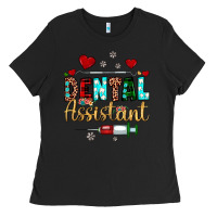 Black Christmas dental assistant Ladies Tee - JahusDesignShop