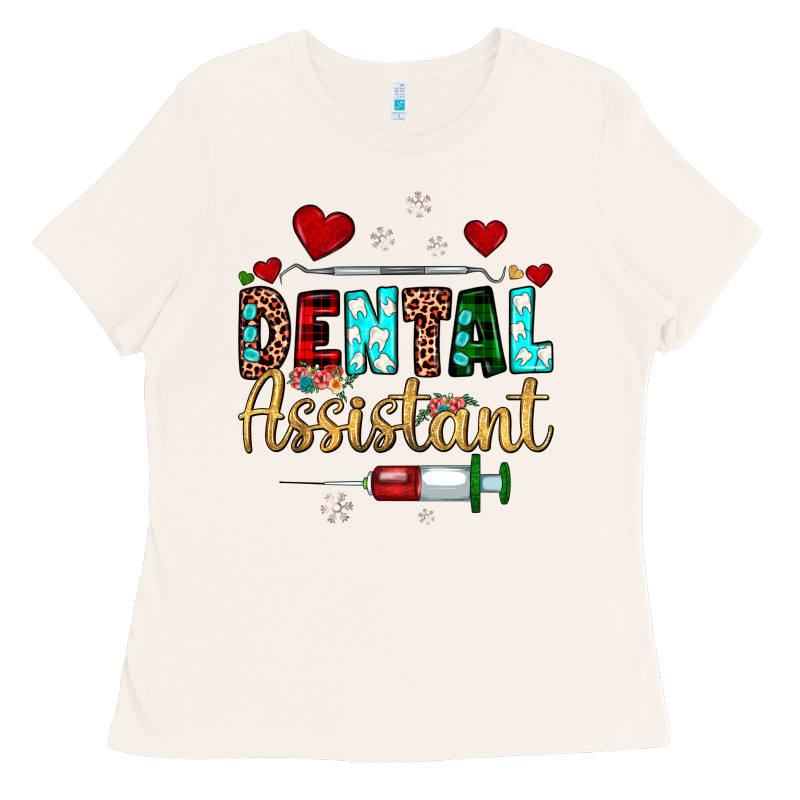 Christmas Dental Assistant Ladies Tee by JahusDesignShop | Teevron