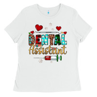 White Christmas dental assistant Ladies Tee - JahusDesignShop