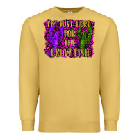 Antique Gold mardi gras i'm just here for the craw fish with lobster Premium Sweatshirt - RanaPortraitStore