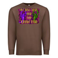 Chestnut mardi gras i'm just here for the craw fish with lobster Premium Sweatshirt - RanaPortraitStore
