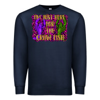 Navy mardi gras i'm just here for the craw fish with lobster Premium Sweatshirt - RanaPortraitStore