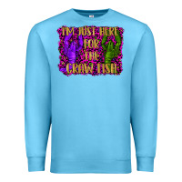 Ocean Blue mardi gras i'm just here for the craw fish with lobster Premium Sweatshirt - RanaPortraitStore