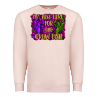 Pale Pink mardi gras i'm just here for the craw fish with lobster Premium Sweatshirt - RanaPortraitStore