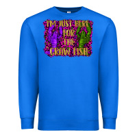True Royal mardi gras i'm just here for the craw fish with lobster Premium Sweatshirt - RanaPortraitStore