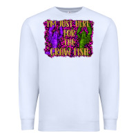 White mardi gras i'm just here for the craw fish with lobster Premium Sweatshirt - RanaPortraitStore