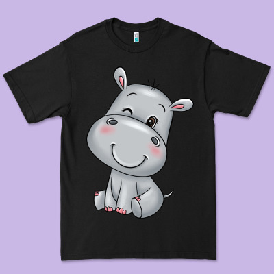 Hippo Premium Tee Designed By Texasbilliewilder