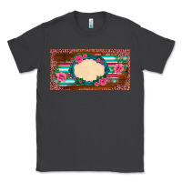 Smoke western pink flovers leopard serape   license plate template Classic Tee - BarkalooDesign