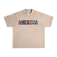 French Oak america 4th of july Urban Heavy Tee - Artiststas