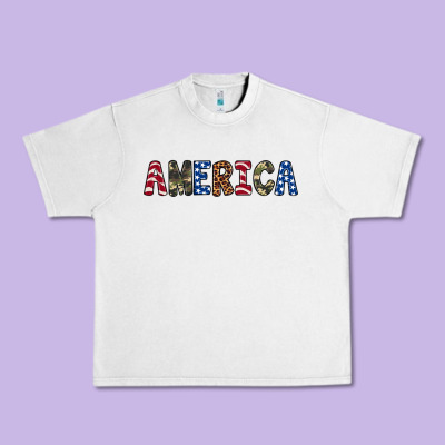 America 4th Of July Urban Heavy Tee Designed By Artiststas