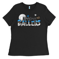 Black raising ballers volleyball Ladies Tee - Zillion Design Studio