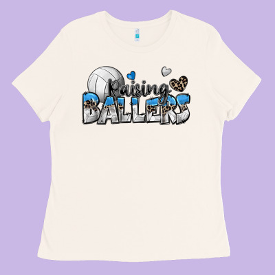 Raising Ballers Volleyball Ladies Tee Designed By Zillion Design Studio