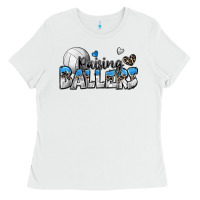 White raising ballers volleyball Ladies Tee - Zillion Design Studio