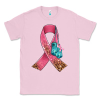 Bubblegum Pink cancer ribbon and boxing gloves Classic Tee - AdoDesignShop