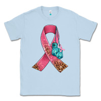 Dusty Blue cancer ribbon and boxing gloves Classic Tee - AdoDesignShop