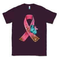 Plum cancer ribbon and boxing gloves Classic Tee - AdoDesignShop