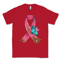 Red cancer ribbon and boxing gloves Classic Tee - AdoDesignShop