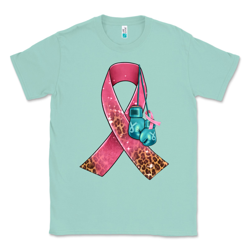 Cancer Ribbon And Boxing Gloves Classic Tee by AdoDesignShop | Teevron