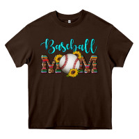 Chocolate Brown western leopard serape wooden sunflowers  turquoise glitter mom baseba Heavy Core Tee - Artiststas