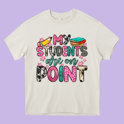 My Students Are On Point Heavy Core Tee Designed By Zillion Design Studio