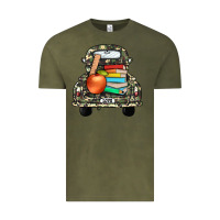 Vintage Olive farm truck,back to school Vintage Tee - JahusDesignShop
