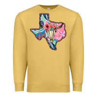 Antique Gold Texas Boho Bull Skull Premium Sweatshirt - Bettercallsaul